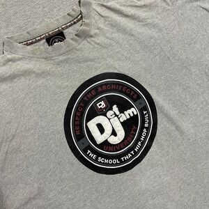 Def Jam University‎ Mens XXL Gray Hip Hop Graphic Tee Y2K as-is